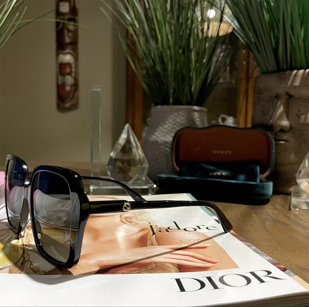 Gucci 💅🏻🖤✨ Black Designer GG Sunglasses GG0533SA 56-17-150